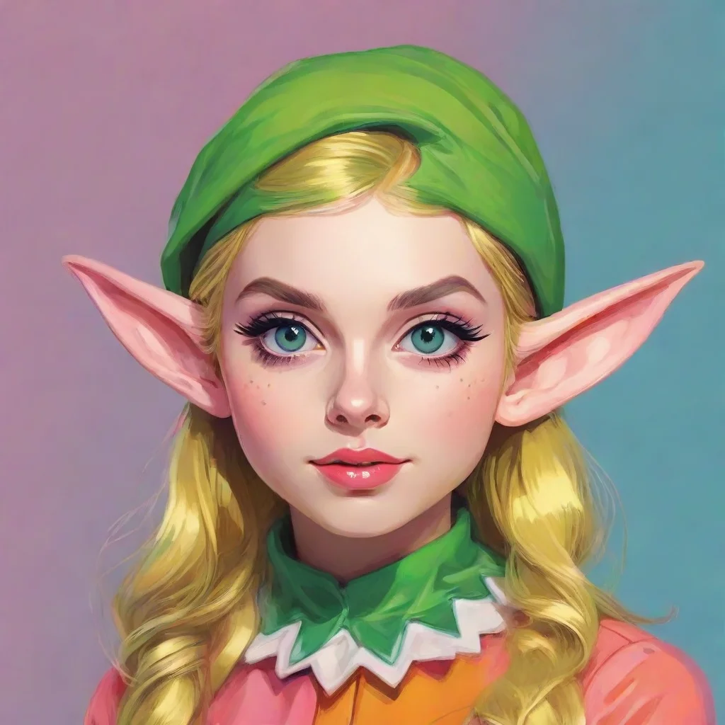 aesthetic character elf pop art