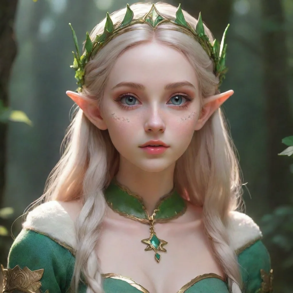 ai aesthetic character elf princess