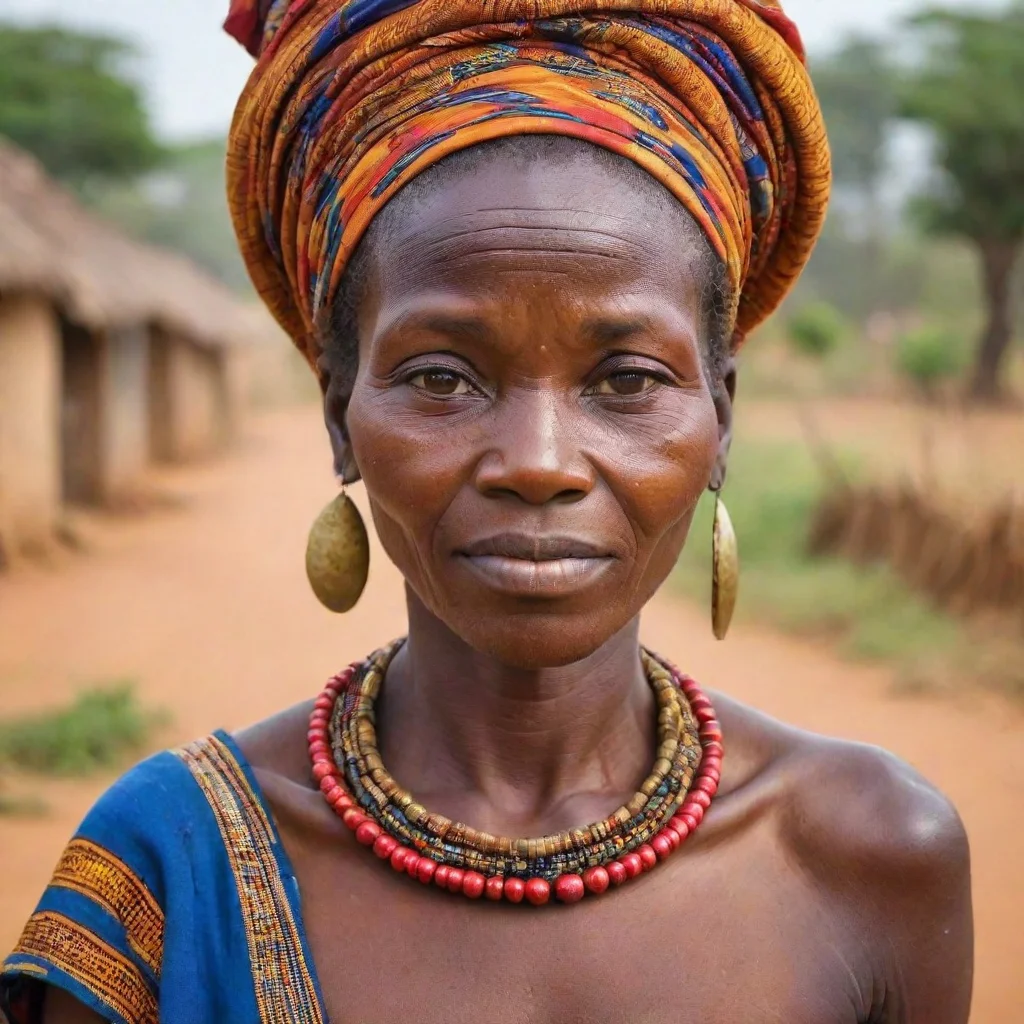 ai africa village lady amazing awesome portrait 2