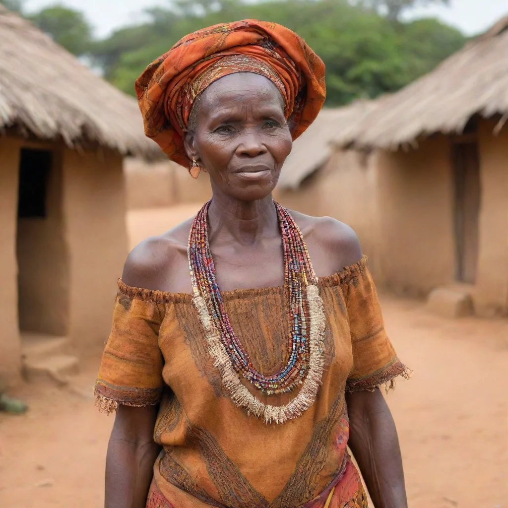  africa village lady