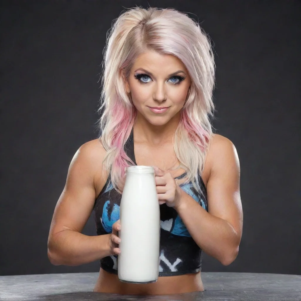ai alexa bliss pouring milk all over her amazing awesome portrait 2