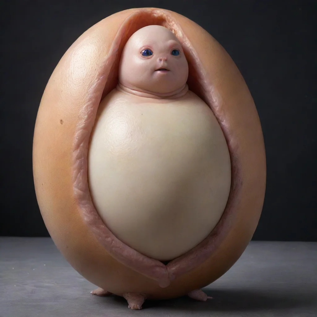 ai alien egg belly inflation