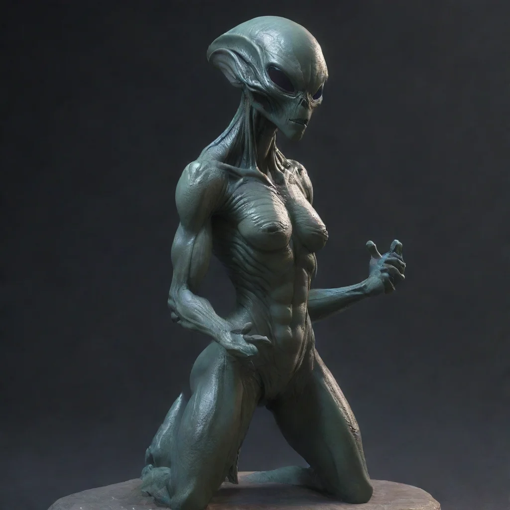ai alien statue confident engaging wow artstation art 3