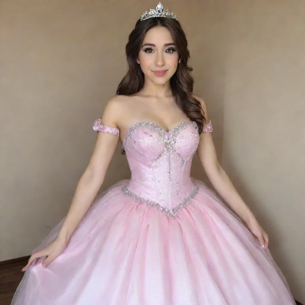  alinity wearing princess dress
