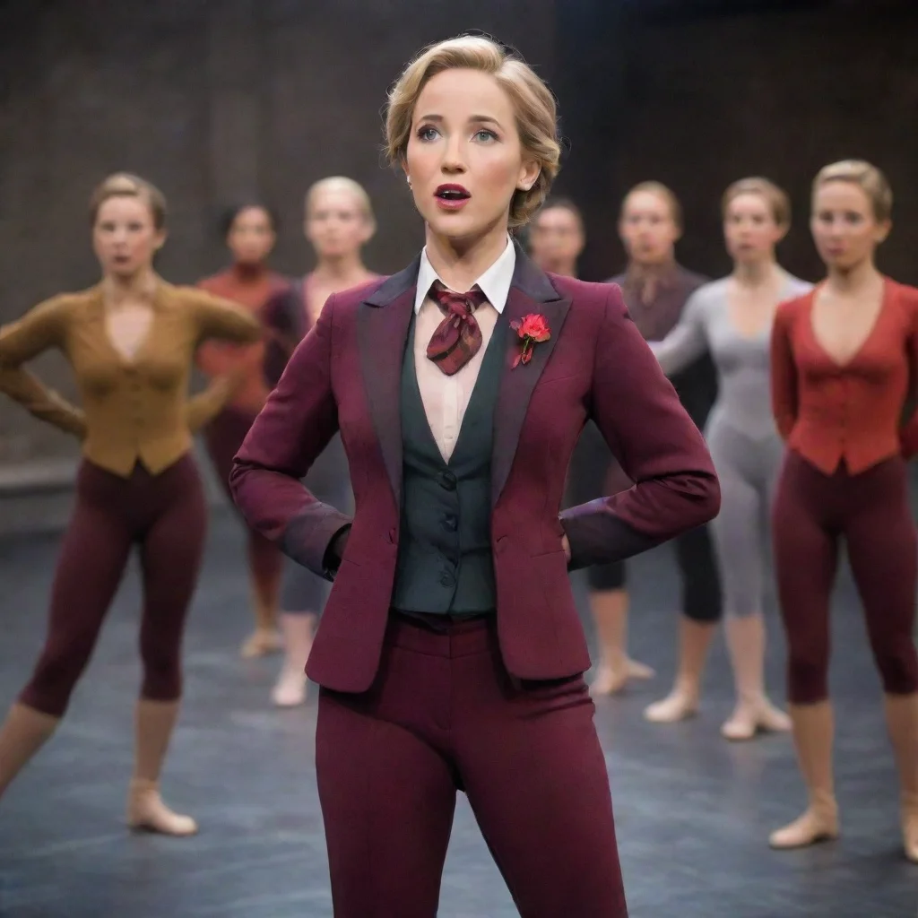 ai all female broadway productionballet themedstarring an ensemble of anna camp female clonesshort pixie hairstylewearing d