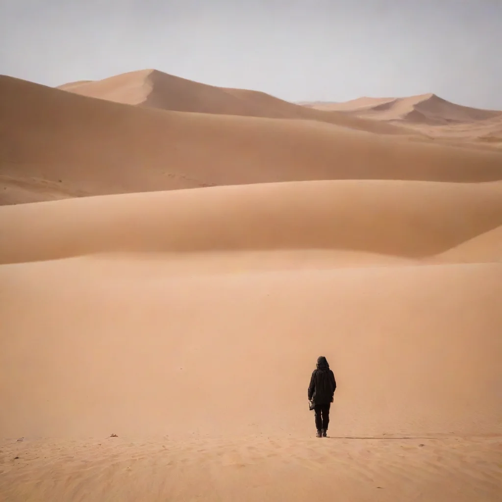 ai alone in desert 