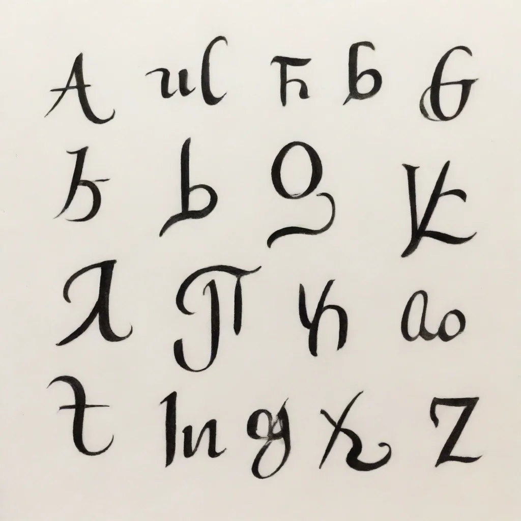 ai alphabet calligraphy