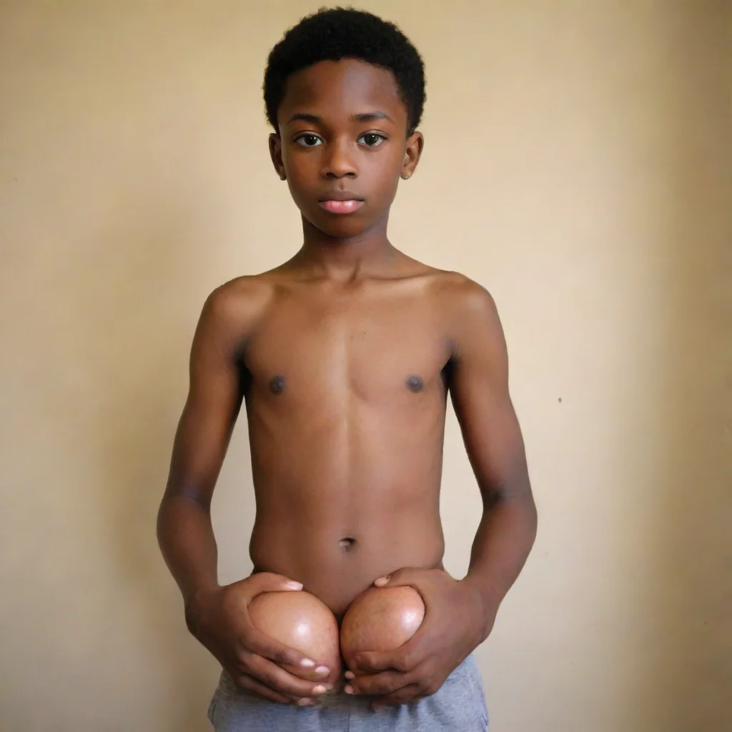  amazing 13 yo black boy showing his realtesticlesawesome portrait 2