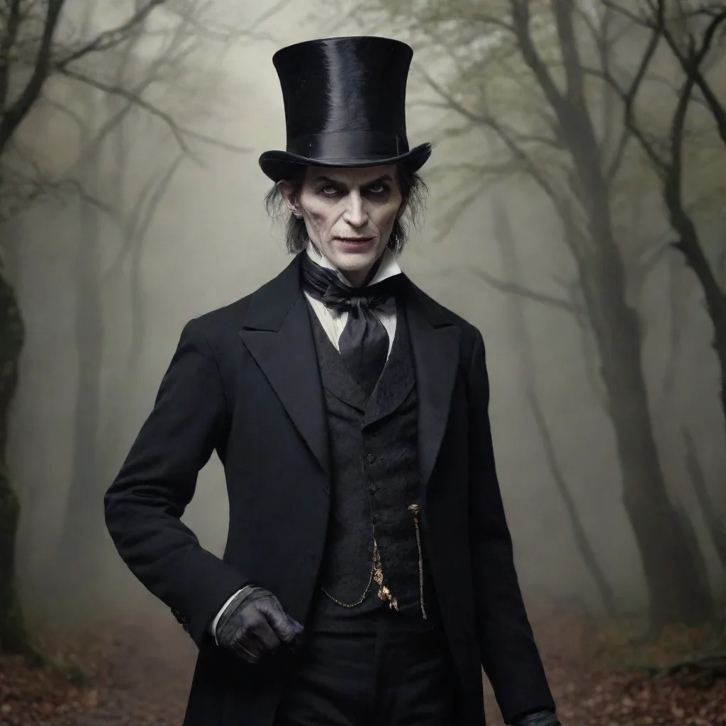  amazing 1800s realistic vampire character top hat spooky cane walking stick old suit tails hd aesthetic awesome portrait