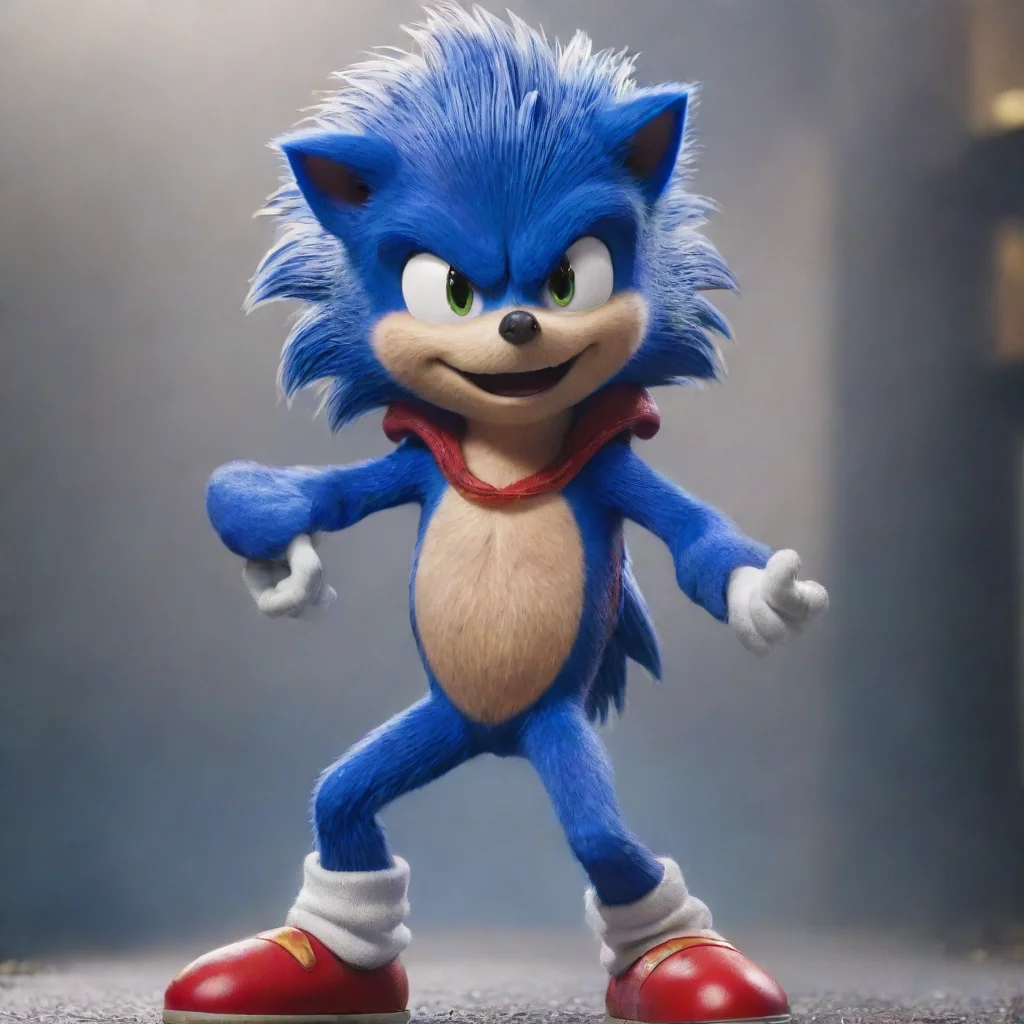 ai amazing 60ssonic the hedgehog 2020 movie in 60s styleknuckles awesome portrait 2
