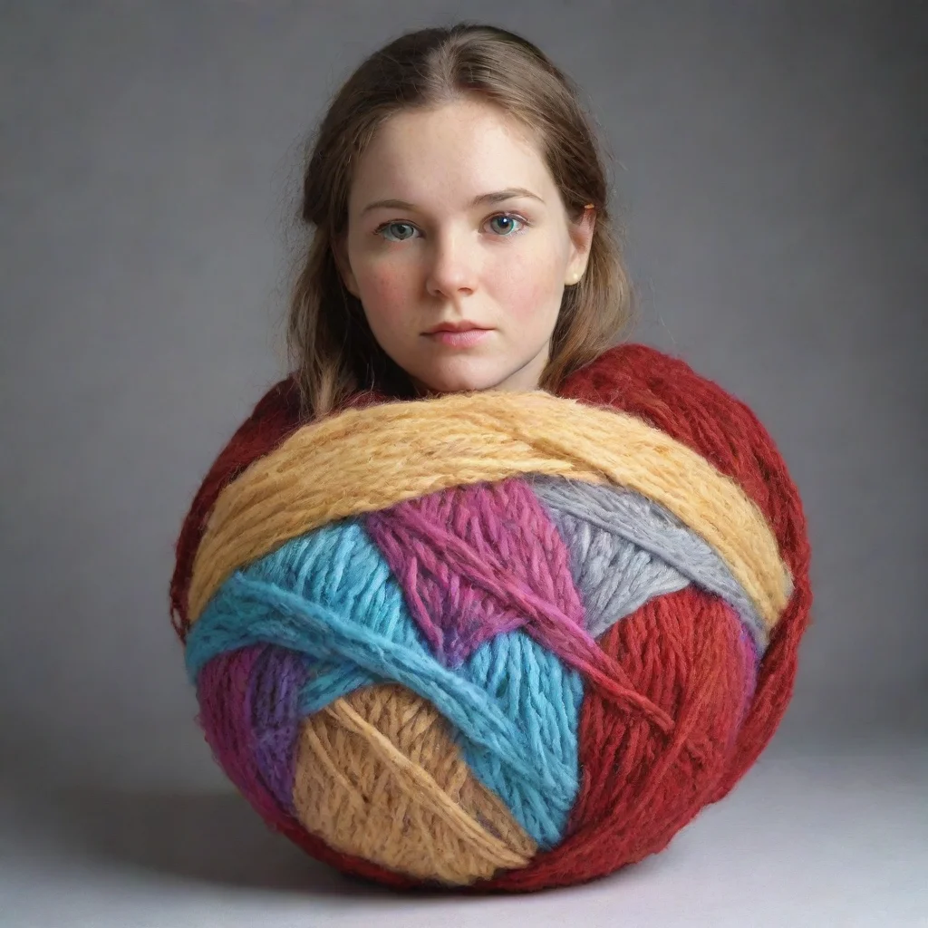 ai amazing a ball of yarn awesome portrait 2