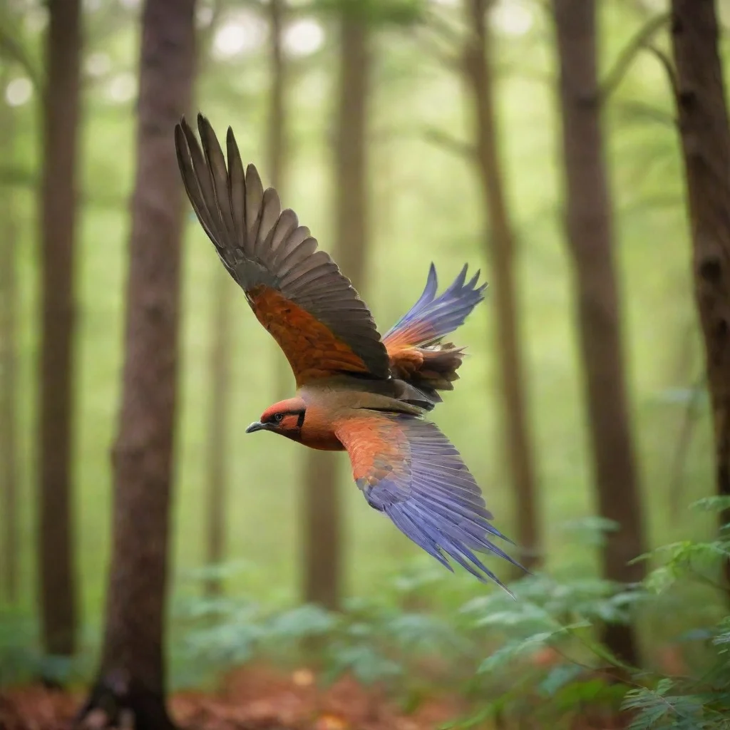 amazing a beautiful birds is flying over forest awesome portrait 2