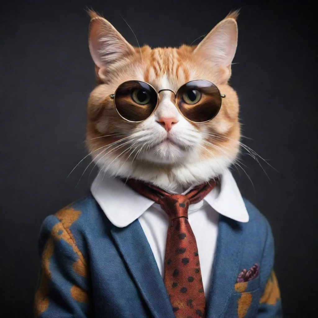 ai amazing a cool cat awesome portrait 2
