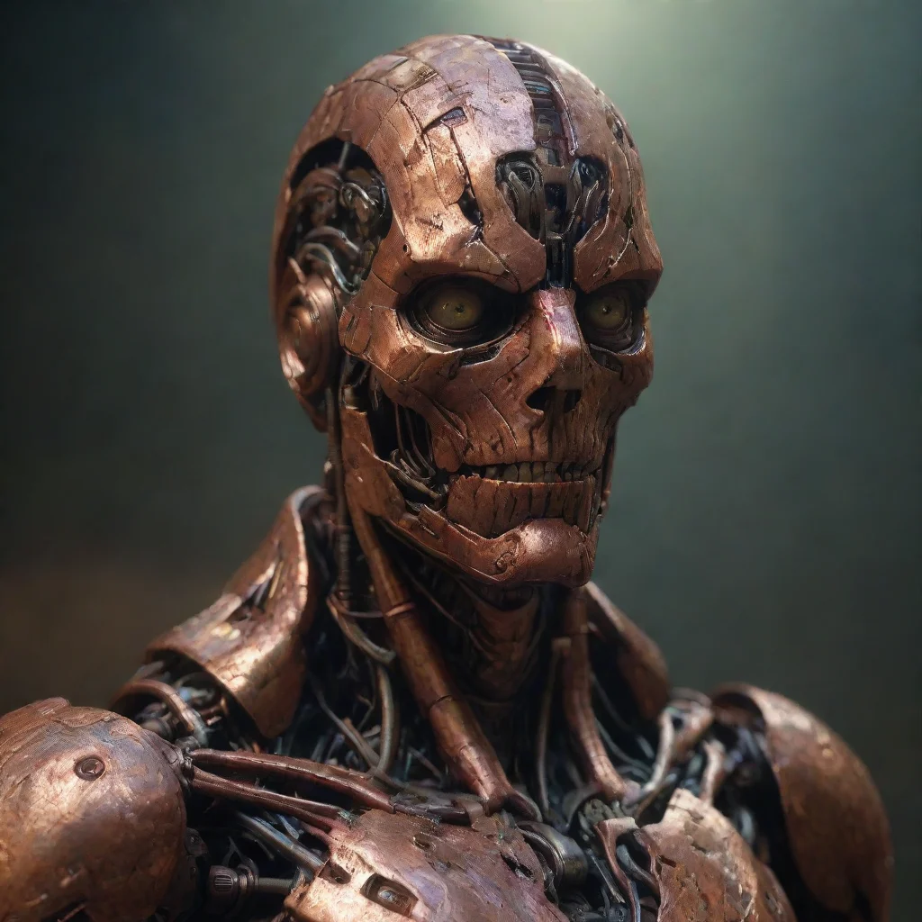 ai amazing a copper ultron from what if by beksinski unreal engine uplight aspect 34 awesome portrait 2