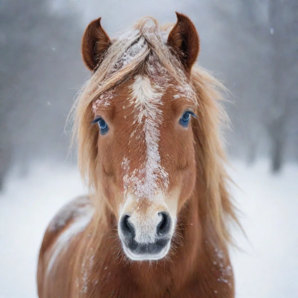 ai amazing a cute pony in blizzard awesome portrait 2
