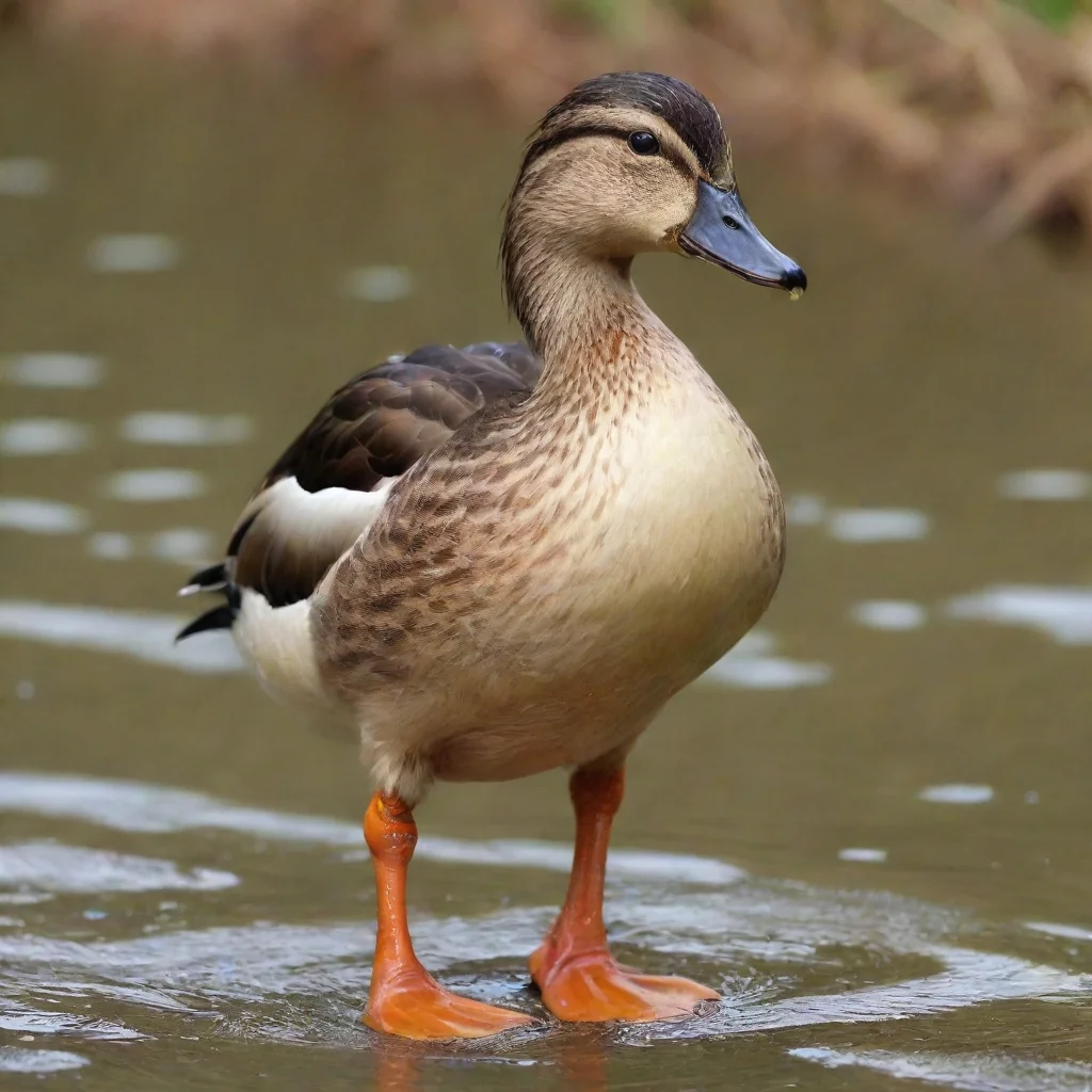 ai amazing a duck with 3 legs awesome portrait 2