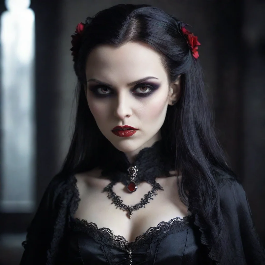  amazing a female vampire in gothic style awesome portrait 2