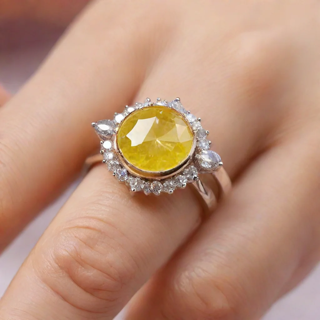 ai amazing a finger ring lemon with dimond awesome portrait 2