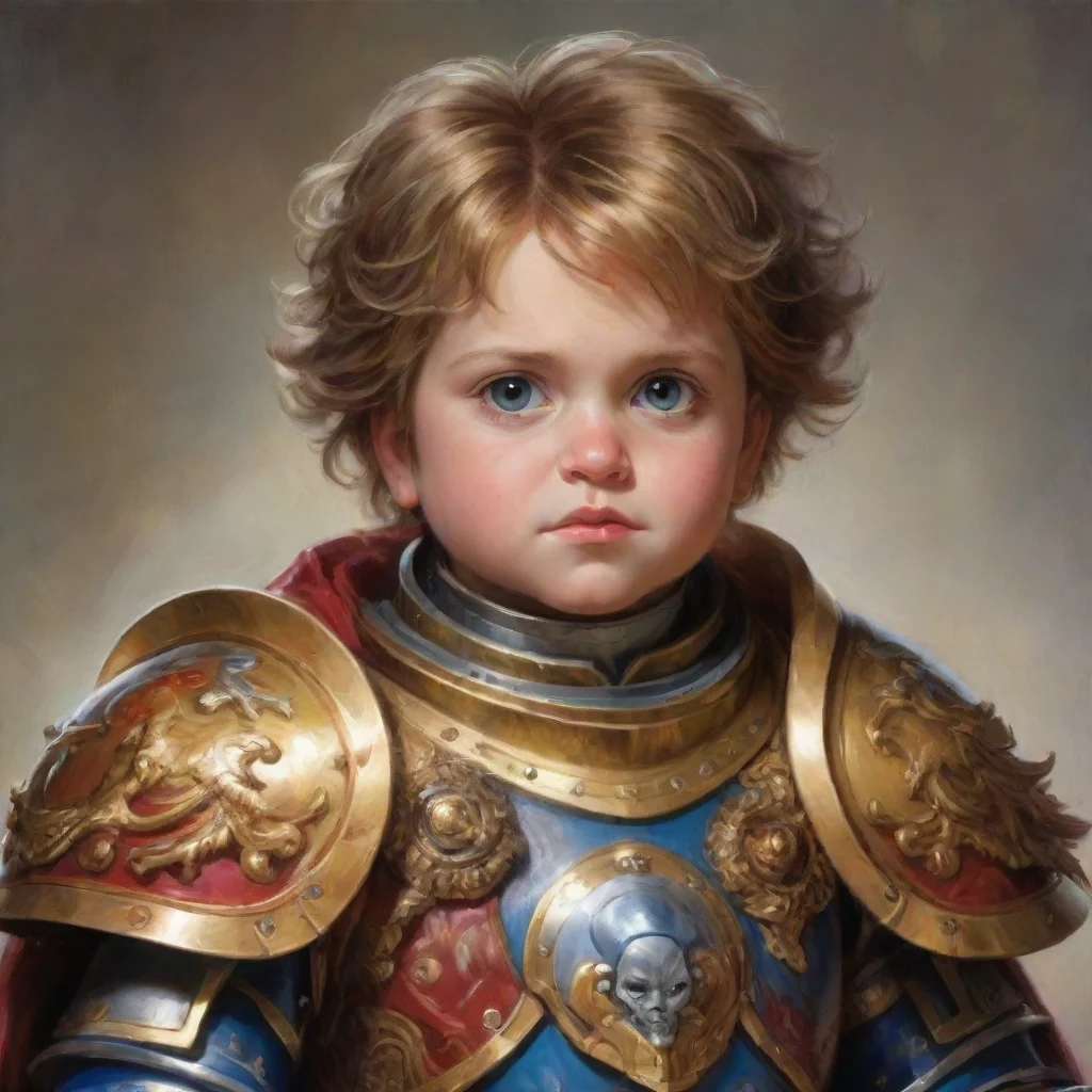 ai amazing a funny picture of a primarch as a kid awesome portrait 2