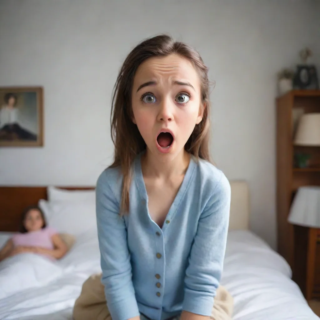 ai amazing a girl struggling with strict parents alone in her roomfeeling stressed because of her parents awesome portrait 