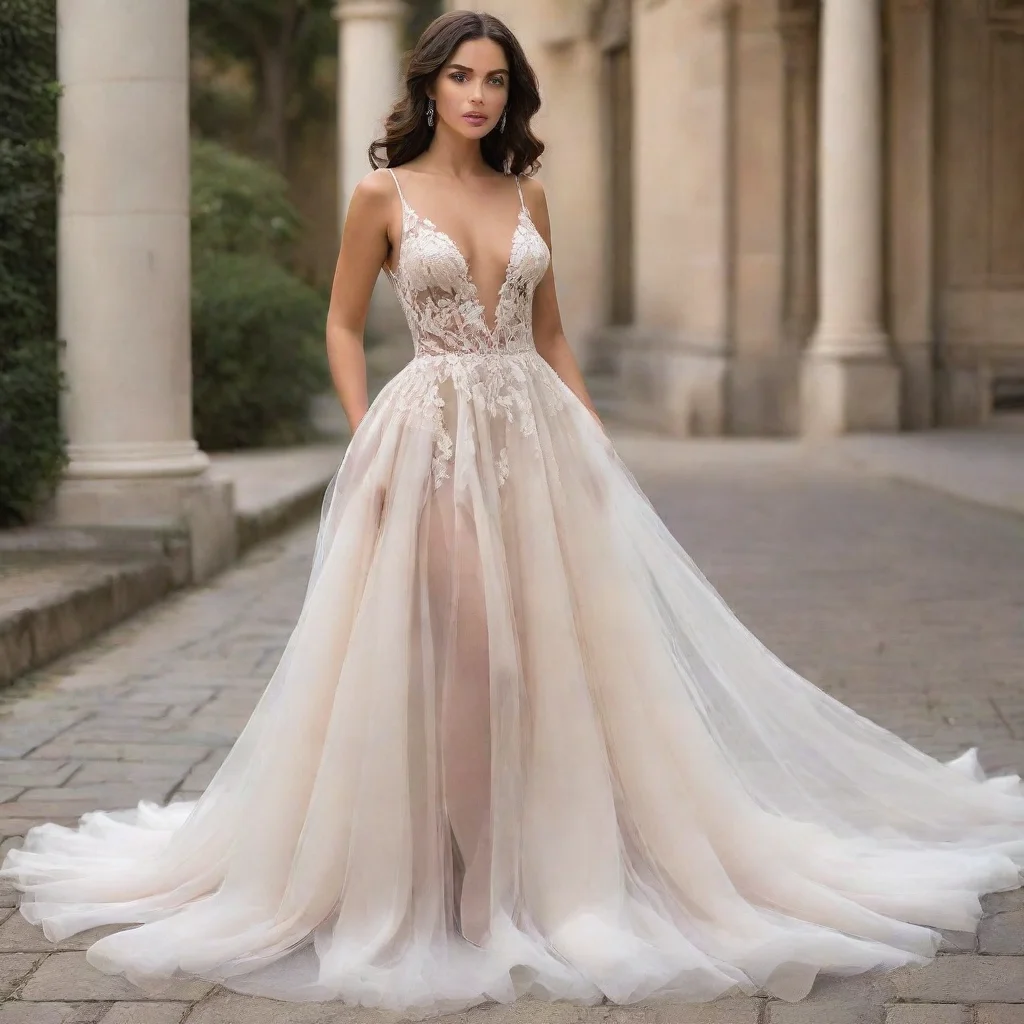  amazing a girl with a sheergossamer gown that clung to her curvesleaving little to the imaginationthe low neckline plung