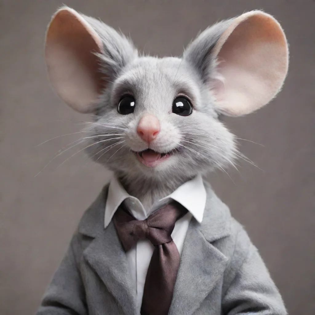 ai amazing a grey mouse fursuit awesome portrait 2