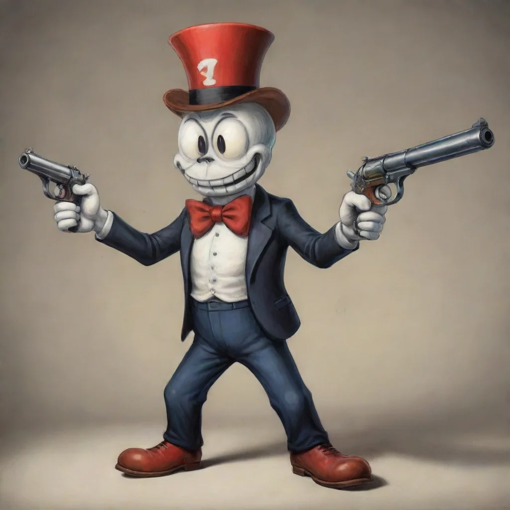  amazing a gun as a cuphead bossawesome portrait 2