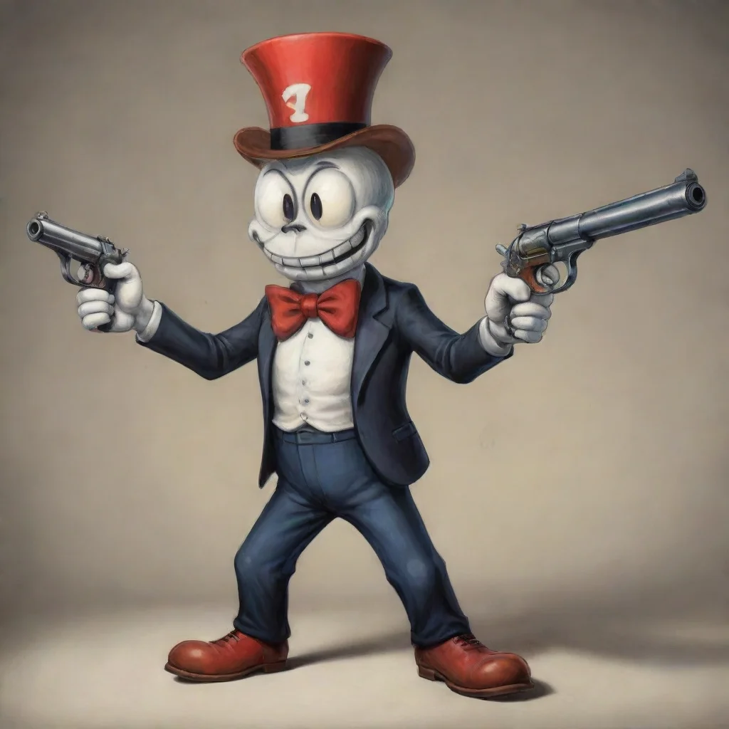 amazing a gun as a cuphead bossawesome portrait 2