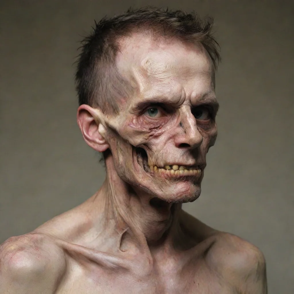 ai amazing a guy with a disfigured and skeletal faceawesome portrait 2