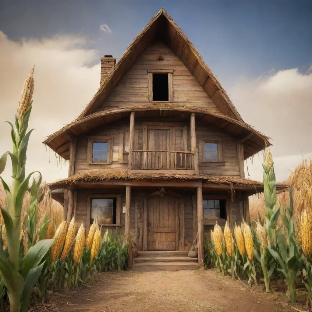 ai amazing a house themed corn in wild westawesome portrait 2