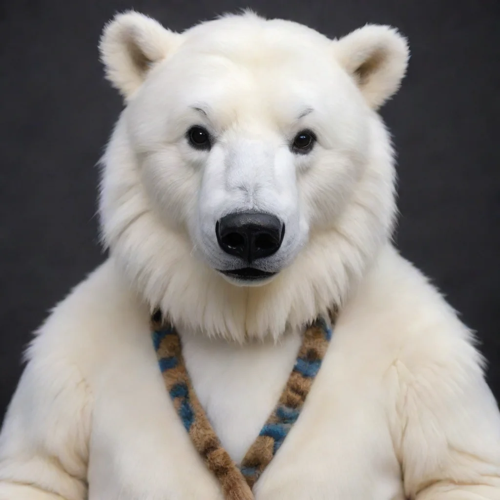 ai amazing a polar bear fursuit awesome portrait 2