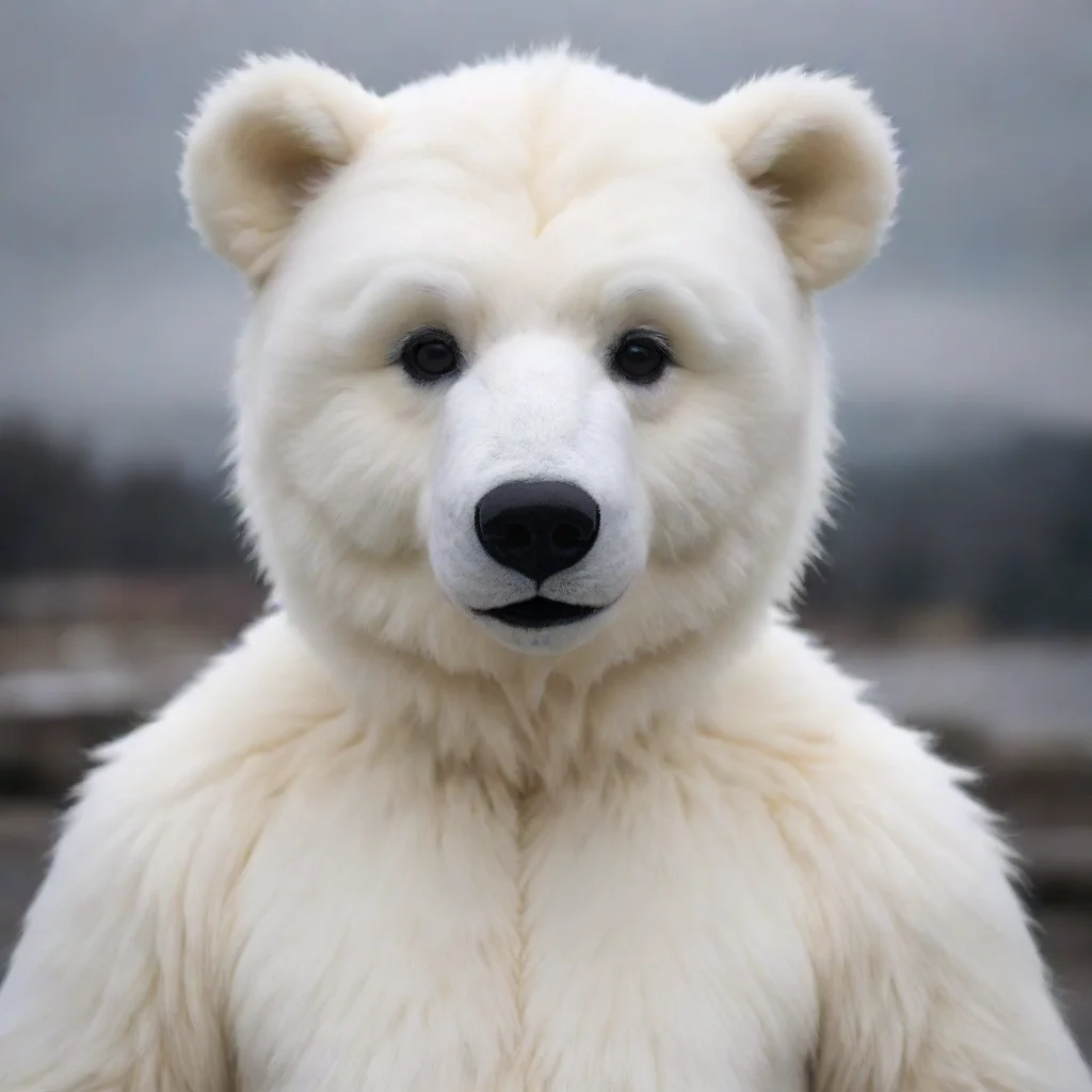 amazing a polar teddy bear fursuit awesome portrait 2