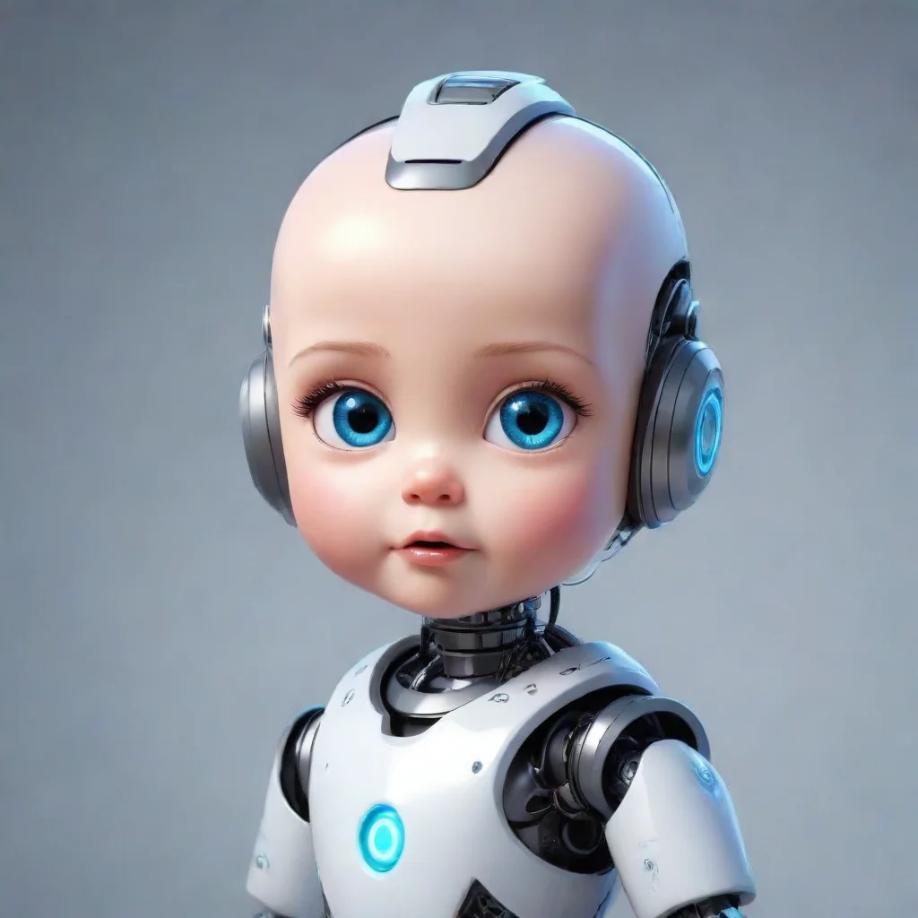  amazing a smart baby cartoon robot profile picture awesome portrait 2