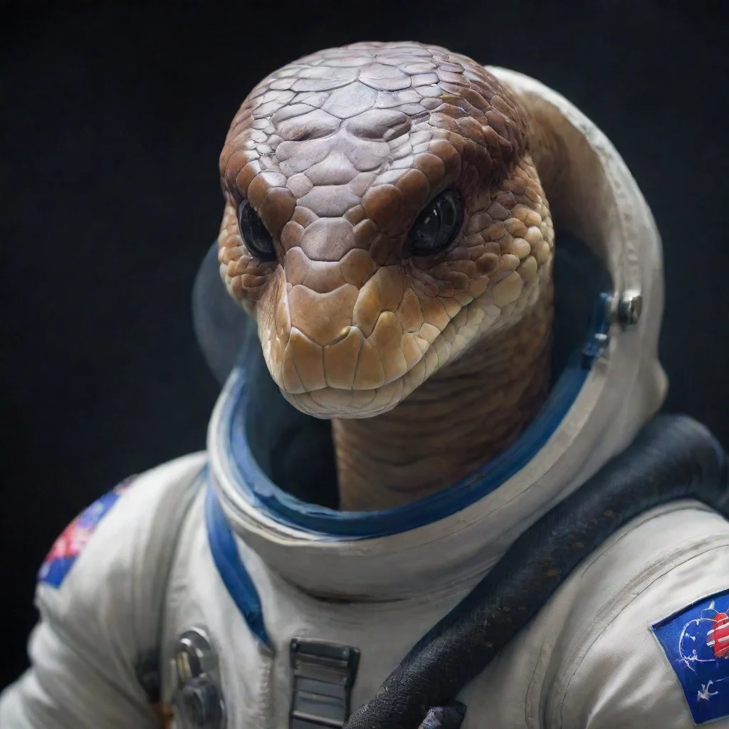amazing a snake in space suit awesome portrait 2