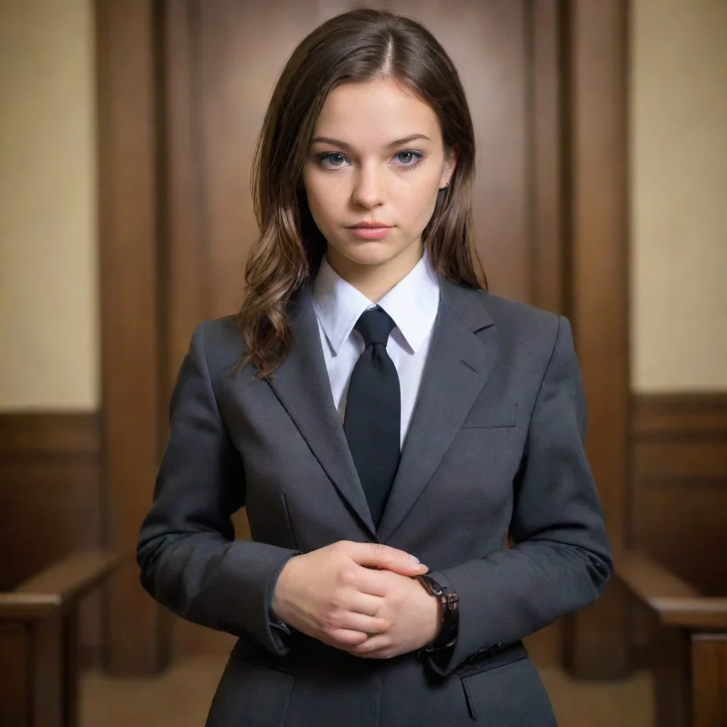 ai amazing a suit girl handcuffed courtawesome portrait 2
