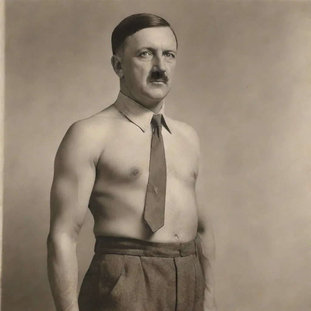 ai amazing adolf hitler super fit awesome portrait 2 tall