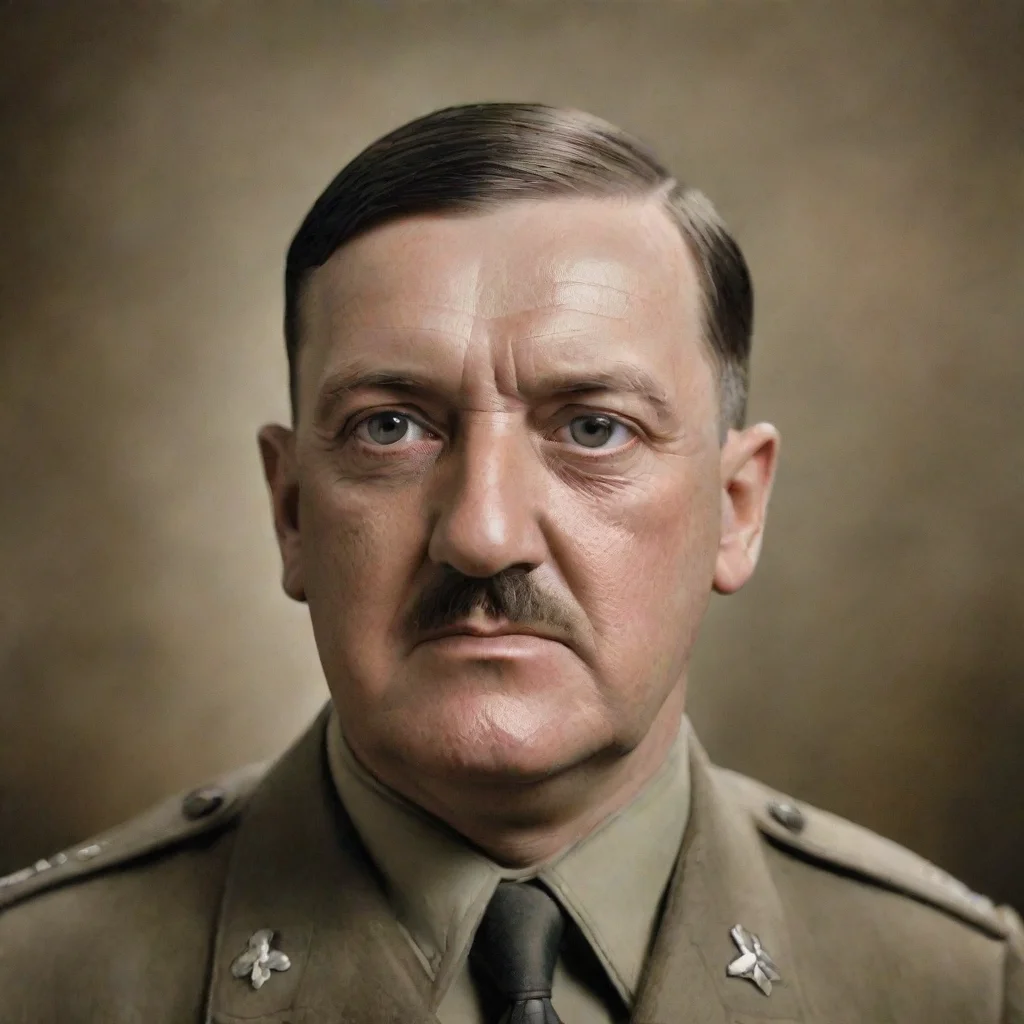 ai amazing adolf hitler with square head awesome portrait 2