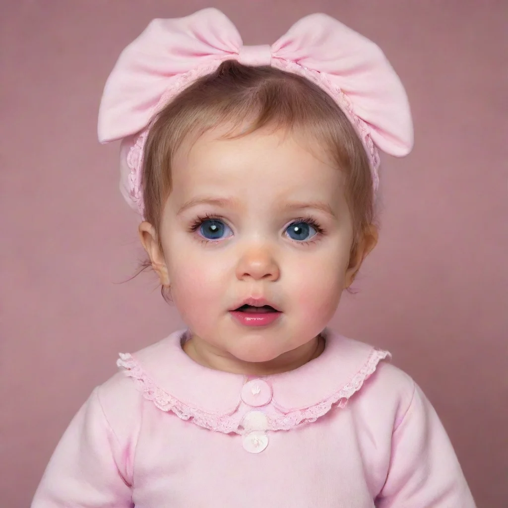 ai amazing adult woman dressed like a baby girl awesome portrait 2