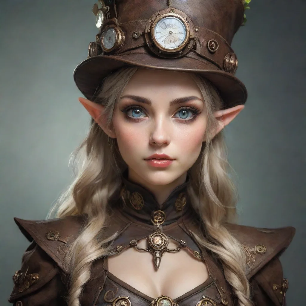 ai amazing aesthetic character elf steampunk awesome portrait 2