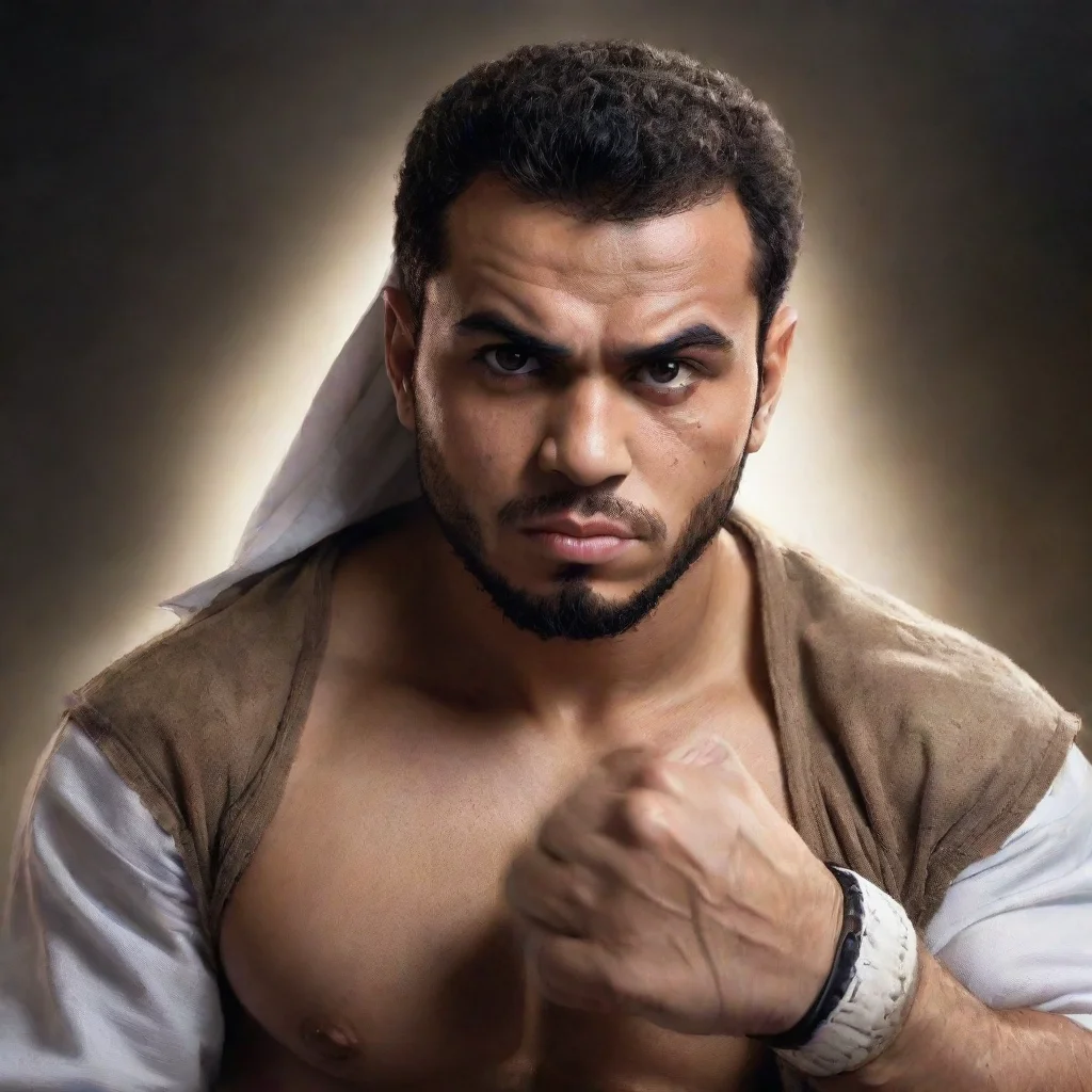 amazing ali al saachez as a d d fighter awesome portrait 2