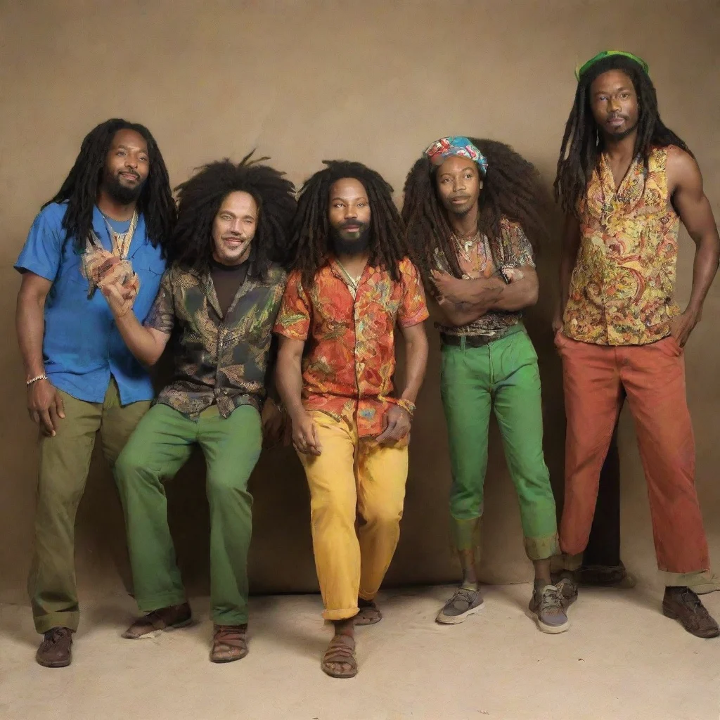 ai amazing all femail reggae band awesome portrait 2