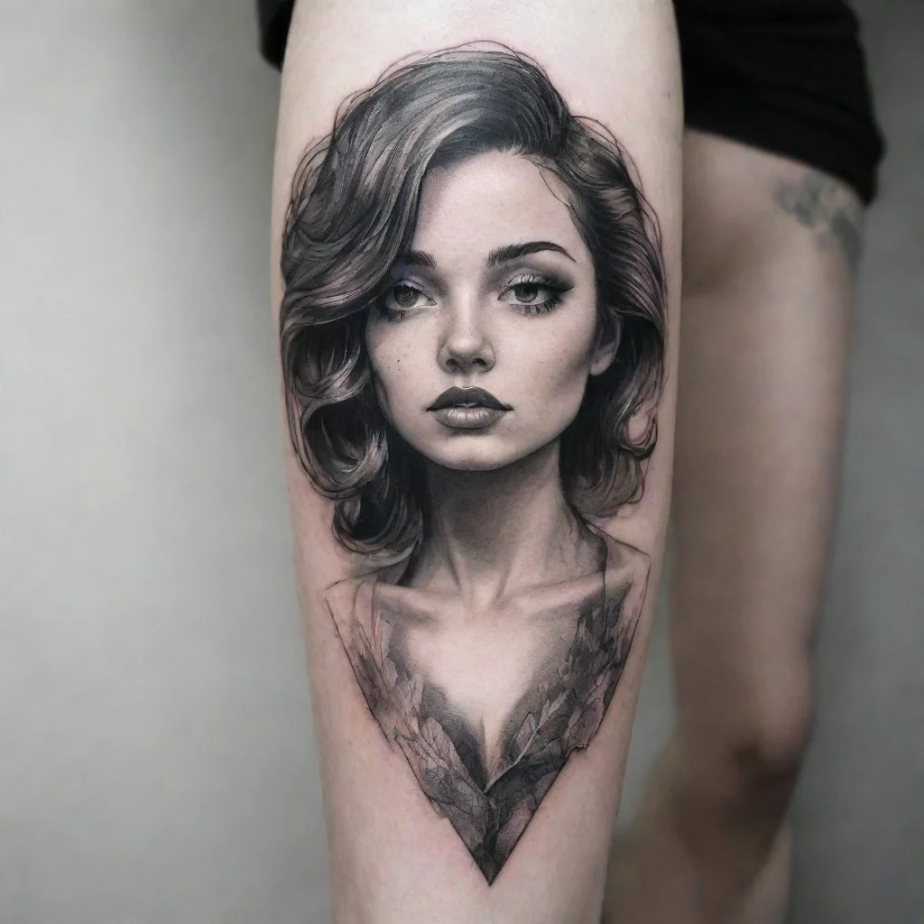 amazing amazing fine line black and white tattoo awesome portrait 2