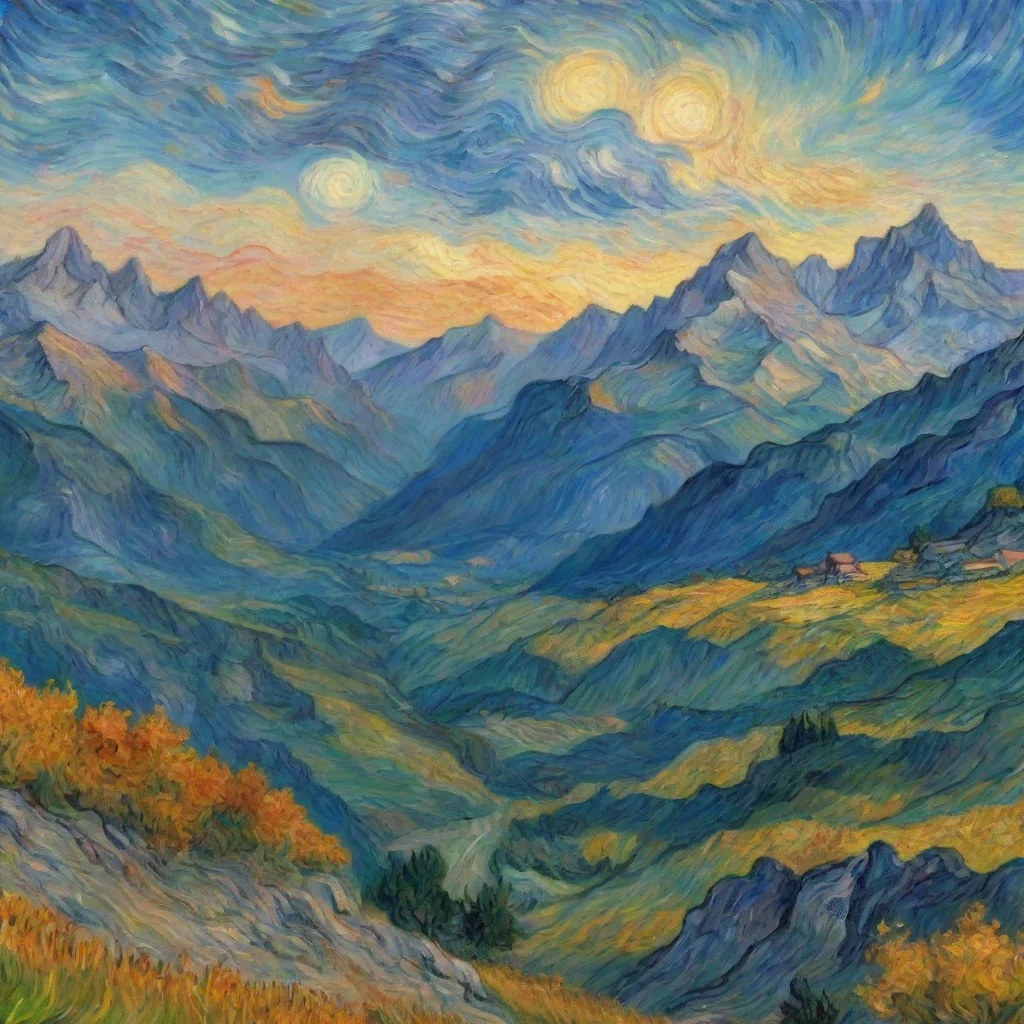 ai amazing amazing van gogh mountain top relaxing calm hd aesthetic peace awesome portrait 2 wide