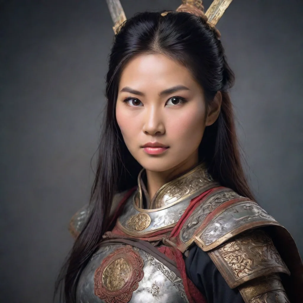 ai amazing an asian woman beautiful warrior awesome portrait 2