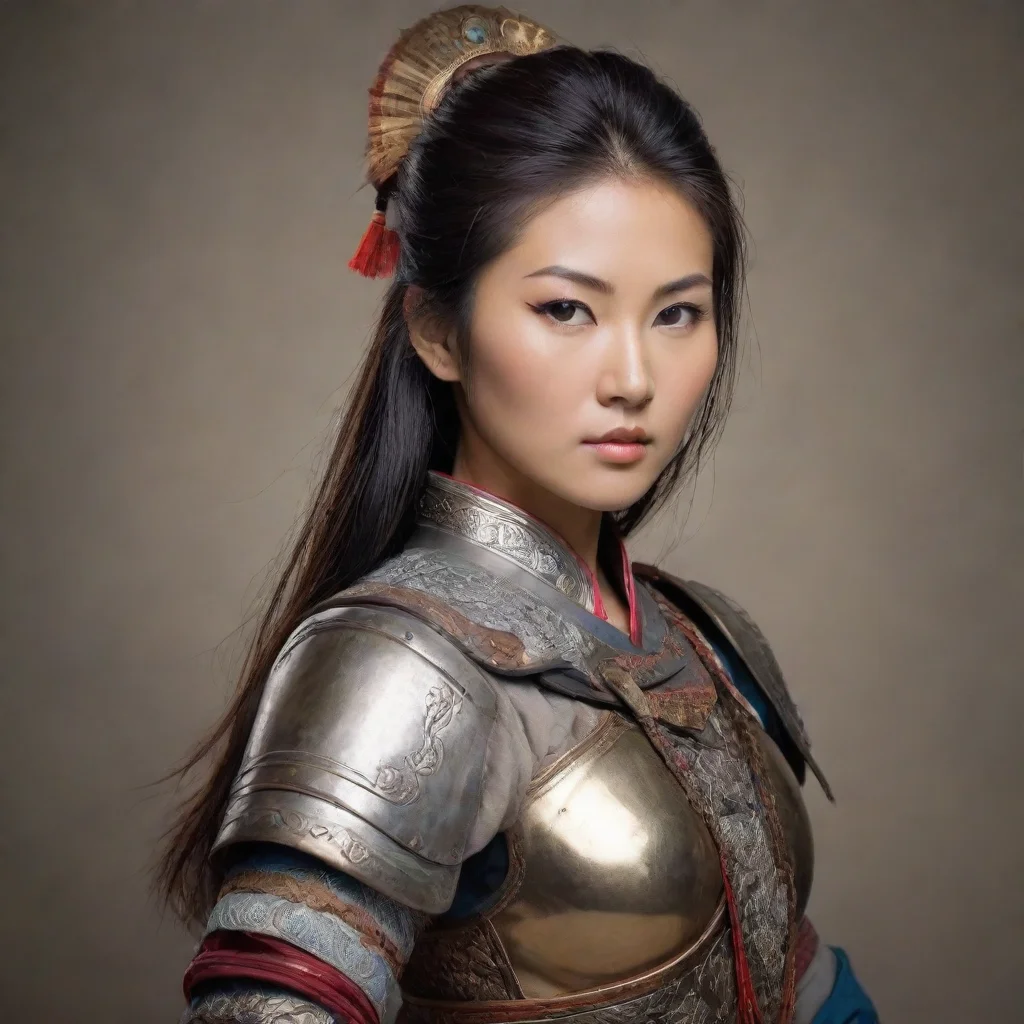 ai amazing an asian woman beautiful warrior wow awesome portrait 2