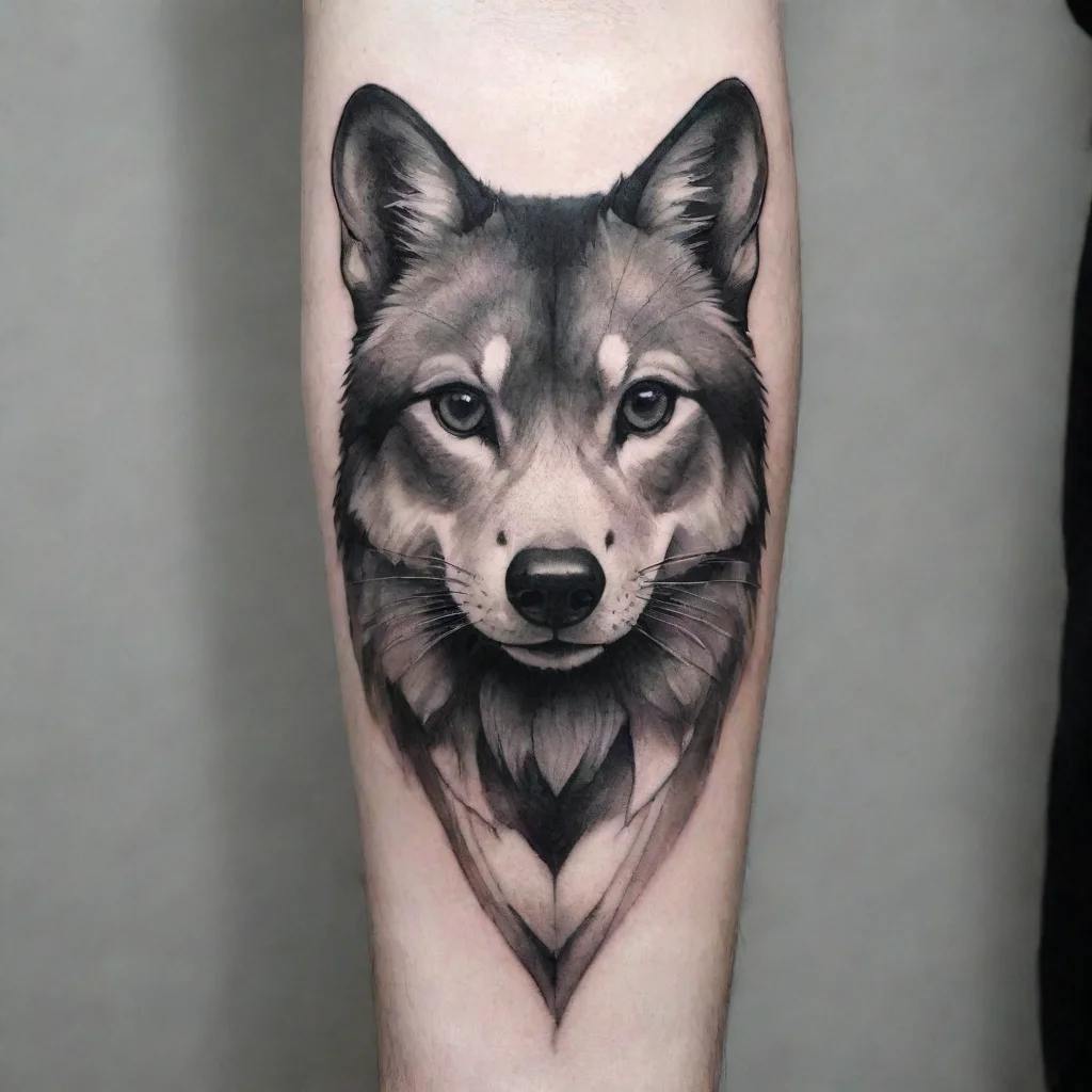  amazing animal fine line black and white tattoo awesome portrait 2
