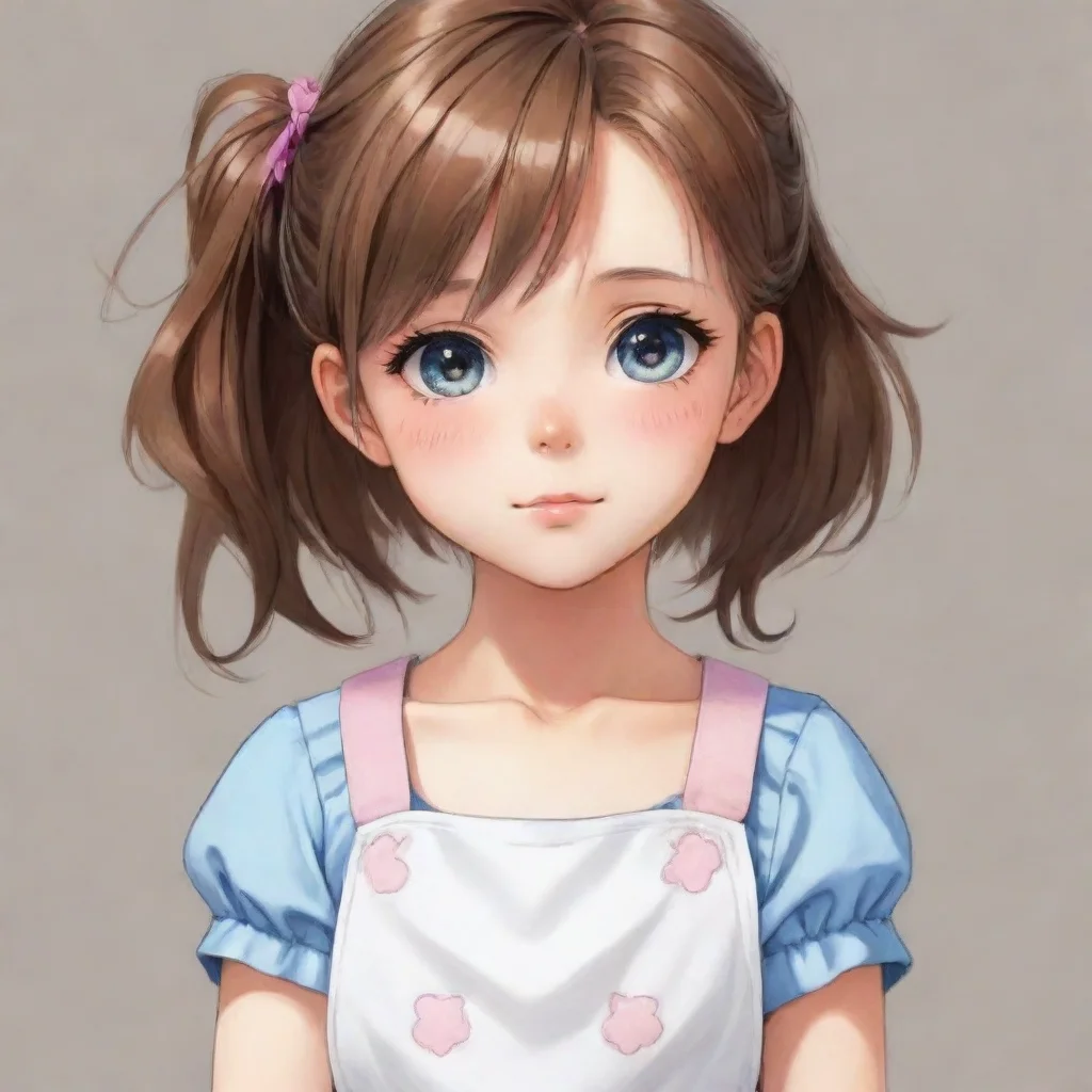  amazing anime cute teen girl wearing a bib and diaperawesome portrait 2