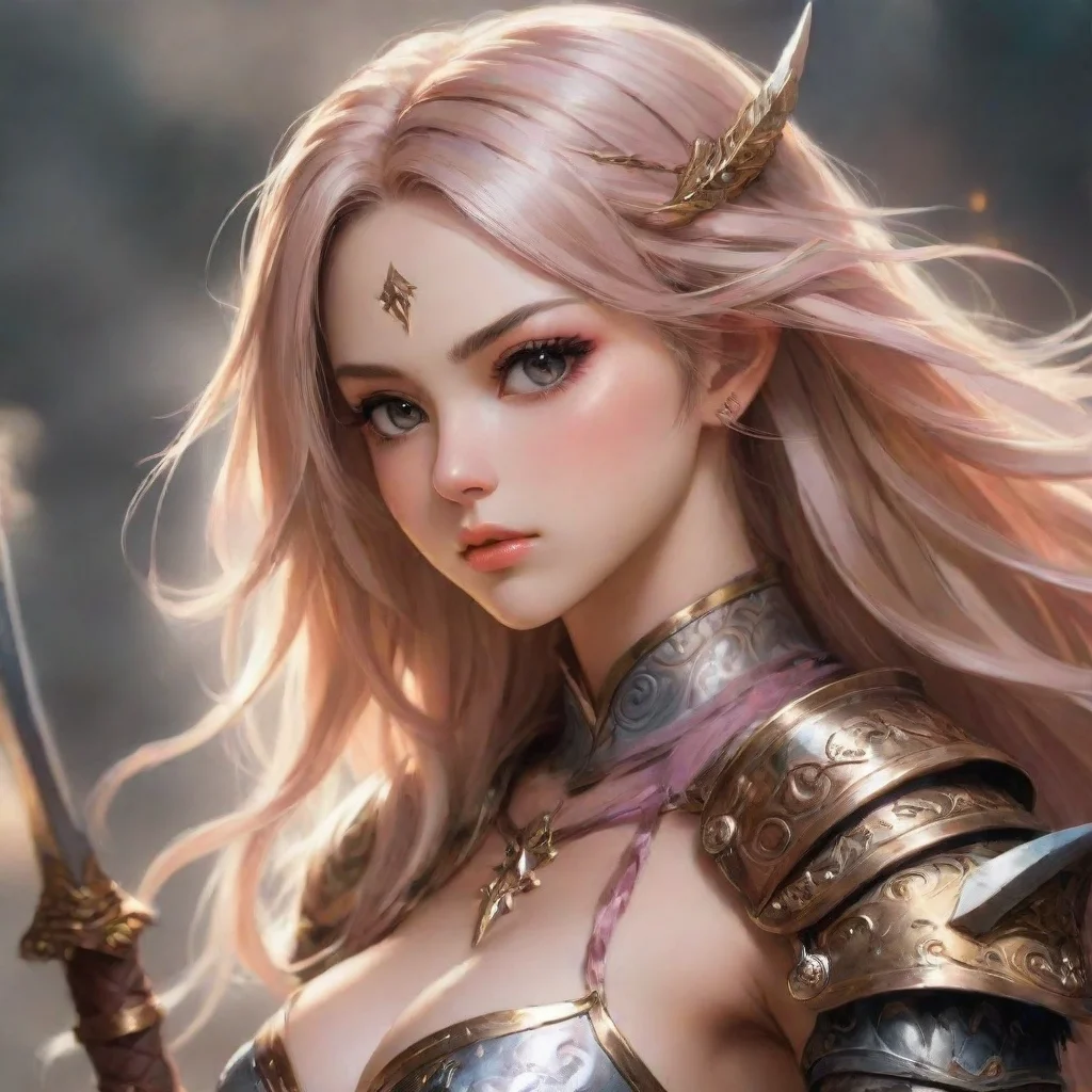 ai amazing anime feminine fantasy warrior awesome portrait 2