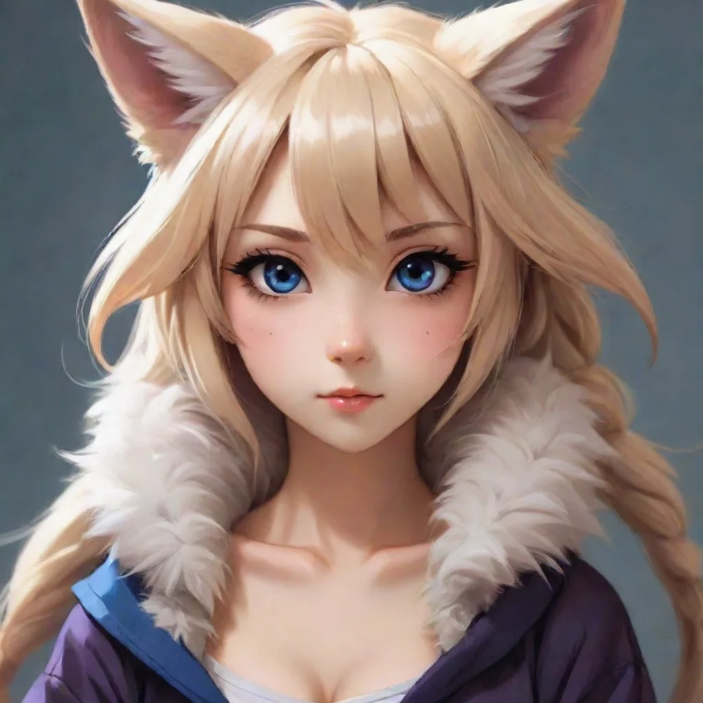 ai amazing anime furry girl awesome portrait 2