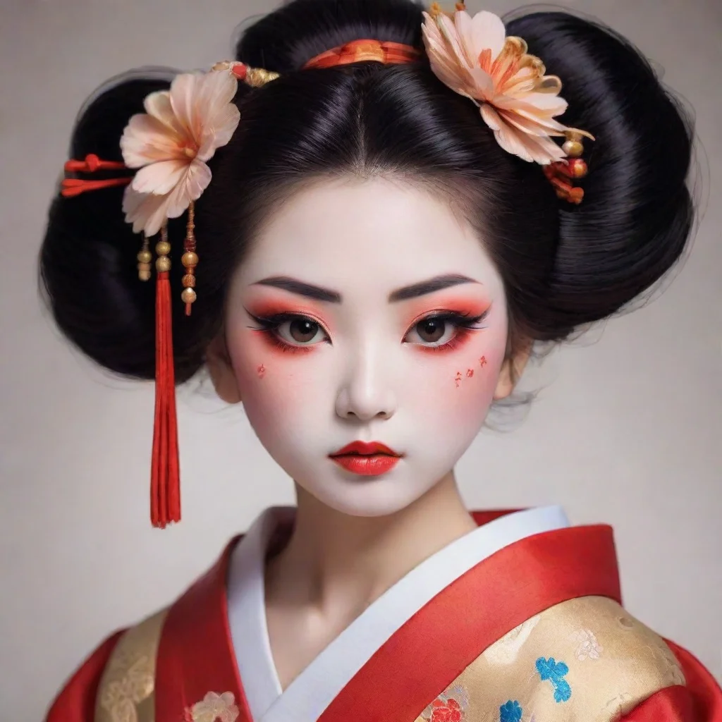 ai amazing anime girl geisha makeover awesome portrait 2